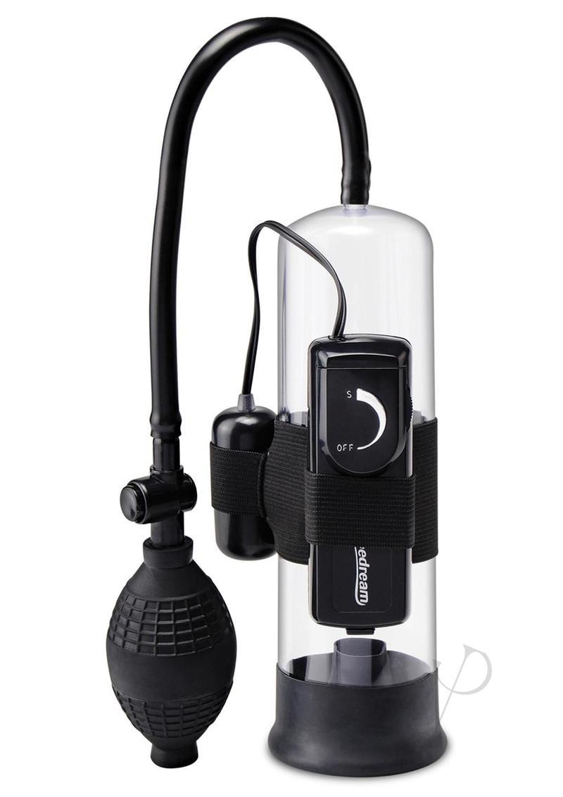 Pump Worx Beginner`s Vibrating Pump Advanced Penis Enlargement System - Clear And Black